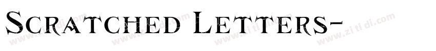 Scratched Letters字体转换